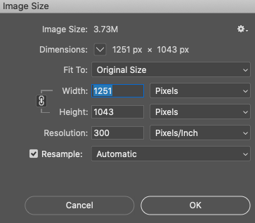 how to find the dpi of an image on mac