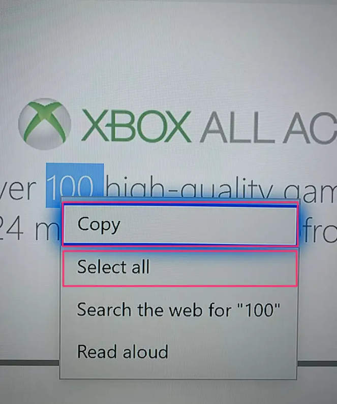 how to paste things on xbox one