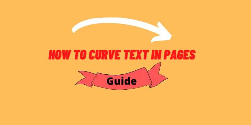 how to curve text in pages