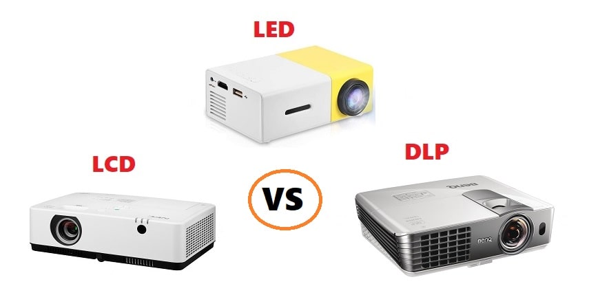 lcd vs led vs dlp projector