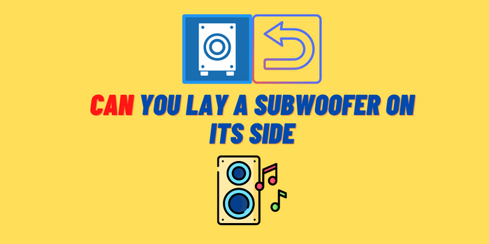 can you lay a subwoofer on its side